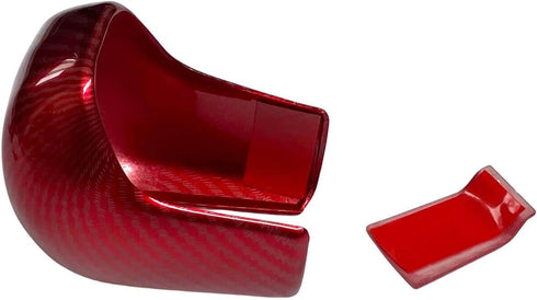 Carbon Fiber ABS Gear Shift Knob Cover Trim Fit for 10th Gen Civic Automatic Transmission Honda Civic Sedan 2016 2017 2018 2019 2020 2021(Red)...