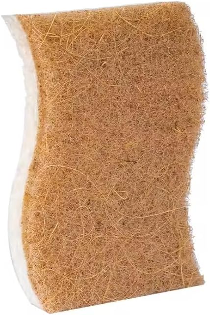 Graham & Ash Co Biodegradable Plant Based Cleaning Dishes Home Cleaning Eco- Friendly Kitchen Sponge (9), White...