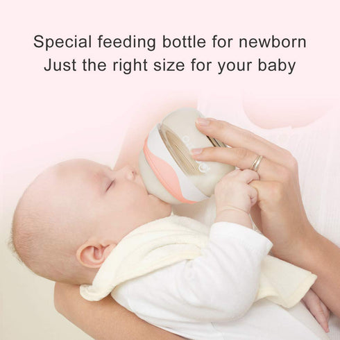 Baby Bottles for Newborn Baby PPSU Anti Colic Infant Bottles Wide Neck Breast-Like Nipple Slow Flow Breastfeeding Toddler Bottles-2pack (2.5 oz/pc...
