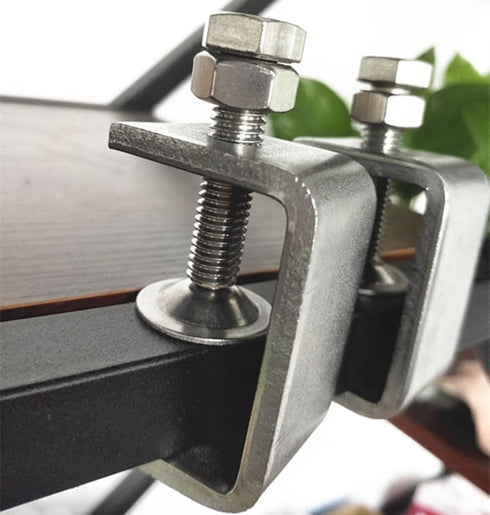 0-25Mm Mini Stainless Steel C Clamps for Mounting, 4Pcs Heavy Duty Woodworking U Clamp Set Tiger Clamp Tools with Stable Wide Jaw Opening & Protec...