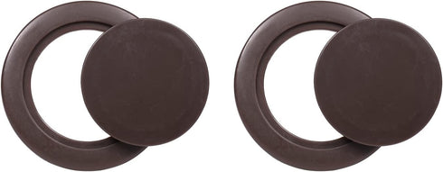 SUQ I OME 2 Sets 2 inch Outdoor Patio Parasol Umbrella Hole Ring Plug and Cap Set, for Parasol Umbrella Table Hole Cover Insert(Brown)...