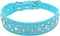 Bling Rhinestone PU Leather Crystal Diamond Pet Dog Cat Puppy Collar Black S M L XL (M, Light Blue)...