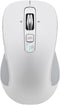 Wireless Bluetooth Mouse (USB + BT1 + BT2), Full Size Mouse, 4-Way Scrolling, Multi-Device Silent Mouse for Computer, Laptop, iPad, MacBook (White...
