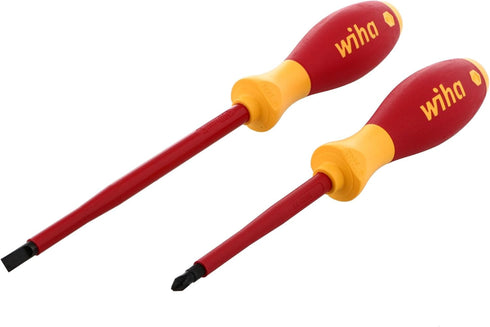 Wiha 33580 2 Piece Insulated SoftFinish Slotted and Phillips Screwdriver Set...