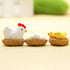 12Pcs Miniature Hen Chicken Family Egg Statue Figurine Garden Decor Ornaments Outdoor Statues Garden Sculptures and Statues...