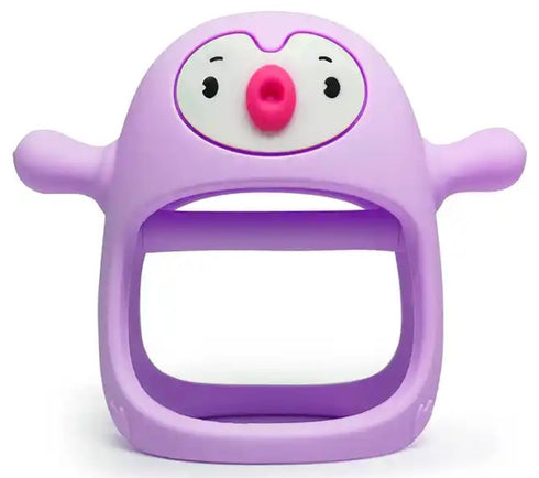 Yummy Baby Cute Penguin Teething Mitten for Babies, Easy to Hold, No-Drop Design, Silicone Baby Teether Toys, Relief from Teething Pain, Nipple Sh...