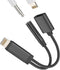 iPhone AUX Adapter for Headphone Jack Cable Dongle 2in1 Lightning to 3.5mm Splitter Apple Charger Cord MFI Certified Audio adaptador para Earbud M...