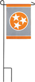 Evergreen Flag Tennessee Tri Star, Grey Garden Applique Flag | Patriotic Garden Flag 12x18 Double Sided | Small Garden Flags For Outside | All Sea...