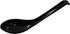 2PCS Asian Soup Spoons, Chinese Japanese Miso Ramen Wonton Dumpling Pho Rice Noodle Soba Soup Spoons, Black Melamine Spoons...