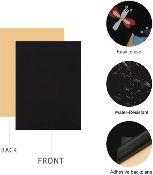 YaoHui 3PCS Self Adhesive Felt Sheet, Felt Sheets with Adhesive Backing, Peel and Stick Felt Sheets Adhesive Backed, A4 Size Felt Adhesive Sheet (...