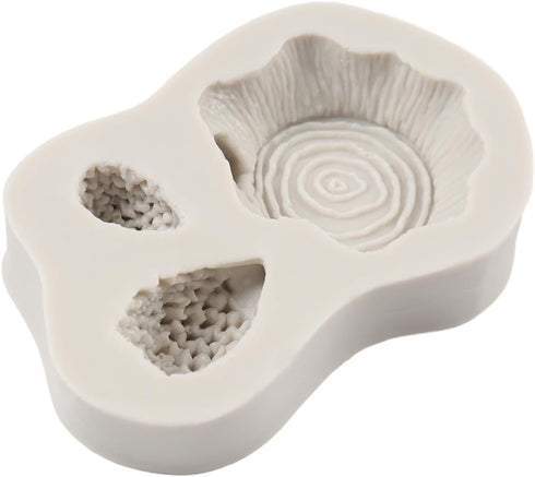 Tree Stump Cake Fondant Mold Hedgehog Silicone Molds For Cake Decoration Cupcake Topper Chocolate Candy Polymer Clay Gum Paste...