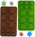 Silicone Leaf Mold, Gummy, For Muffins Cookie Chocolate Fondant Greenery Candy Polymer Clay Edible 1 Green and 1 Brown, 2 Molds (Candy Leaf)...