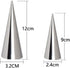 12 Pcs Cream Horn Molds Stainless Steel Cones Pastry Roll Molds Croissant Puff Ice Cream Mold Baking Tools (3.5 Inch)...
