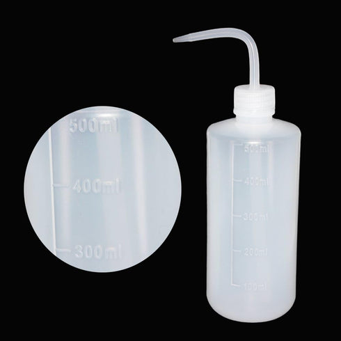 250ml+500ml Plastic Safety Wash Bottle, Plastic Squeeze Bottle Narrow Mouth, 8 Pack (Each Size 4)...