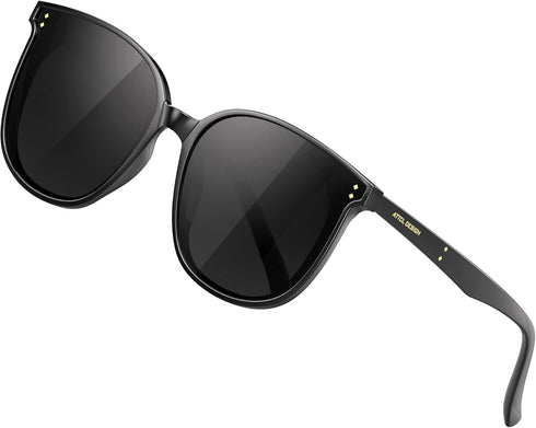 ATTCL Unisex Fashion Oversized Sunglasses for Women Round Mirrored UV400 Protection...