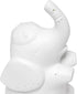 Simple Designs LT3337-WHT White Porcelain Fun Shaped Sitting Night Light Table Lamp, Elephant...
