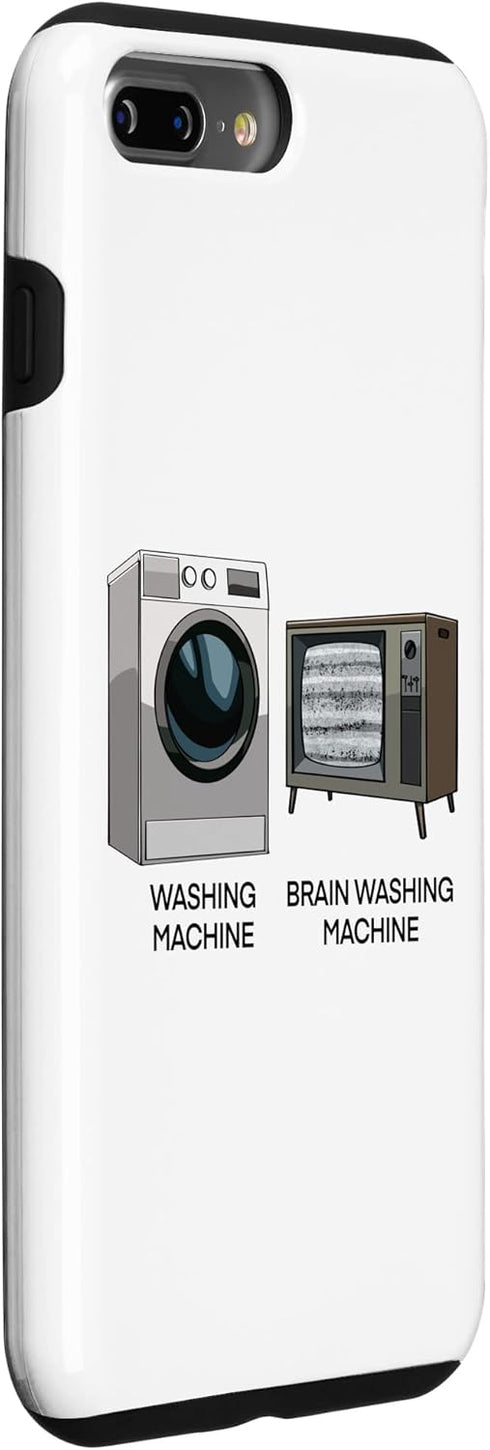 iPhone 7 Plus/8 Plus I love You Loads Mechanic Funny Brain Washing Machine Love Case...