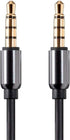 Monoprice Auxiliary Audio Cable - 3.5mm TRRS, Gold Plated, 15 Feet, Black - Onyx Series...