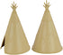 BMC Classic Plains Indian Teepees - Tan 3pc Western Plastic Playset Accessories...