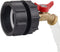 275-330 Gallon IBC Tote Tank Adapter 2" Fine Thread - 1/2" Male NPT Inlet × 3/4" Male GHT Outlet, Brass hose Faucet Garden Hose Connector...