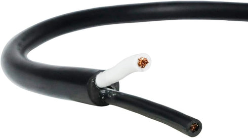 2 Prong Polarized 14 Gauge 10ft Replacement Power Cord Pigtail Tool Heavy Duty 110V 115V 120V Supply Cable for AC Appliance, NEMA 1-15 Plug US SJT...