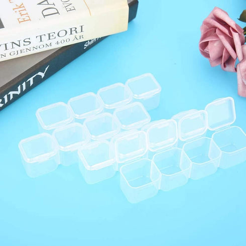 Sonew Plastic Storage Box Organizer Container Adjustable Divider Removable Grid Compartment for Jewelry Beads Earring Container Tool Fishing Hook ...