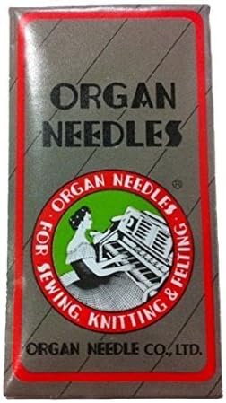 Ball Point Sewing Machine Needles Home-use By Organ Needles (10 Needles/pack), Select Size (Size 90 / 14 Ball Point)...