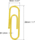 MECCANIXITY Paper Clips Small Size 1.1 Inch Vinyl Coated to Prevent Tearing Pages with Box for Organize Office Home Yellow Count 200...