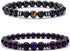 CSIYANJRY99 2Pcs Black Obsidian Anklet for Men Women,Adjustable Obsidian Beads Bracelet Anklet Jewelry(A)...