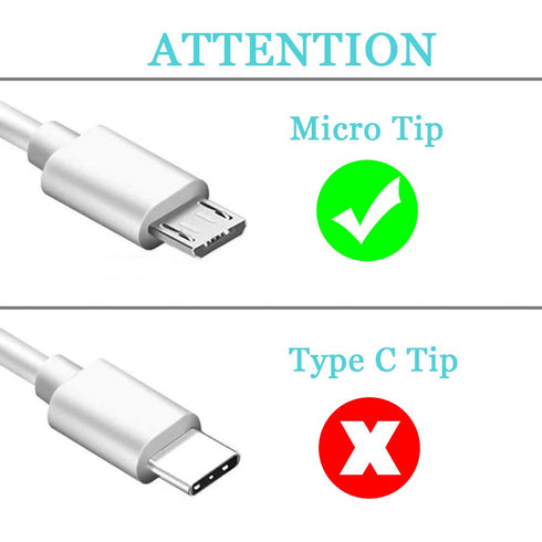 Micro Wall Charger Compatible with Samsung Galaxy Tab A 10.1 (2016), 8.0, 7.0, 9.7, Tab E, S2, Tab 4, 3, SM-T580/ 550/530/ 387/585/ 290/295 Tablet...