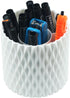 5 Slots 360 Degree Rotating Plastic Desktop Pen Pencil Holder,Makeup Brushes Storage Cup,Office Stationery Organizer...