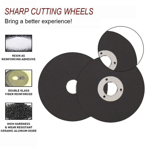 10 Pack 2 Inch Die Grinder Cut Off Wheels Mini Metal Cutting Disc 2'' x 1/16'' x 3/8'' Arbor Cutting Wheels for Angle Grinder Cut Off Tool Metal S...