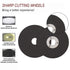10 Pack 2 Inch Die Grinder Cut Off Wheels Mini Metal Cutting Disc 2'' x 1/16'' x 3/8'' Arbor Cutting Wheels for Angle Grinder Cut Off Tool Metal S...
