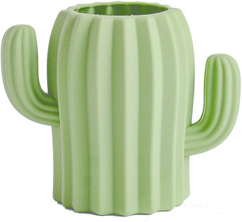 Silicone Pen Holder Cactus Pencil Holder Cute Pens Cup for Desk for Kids Office Decor Desk Accessories Pen Pot Desk Organizer (Green)...