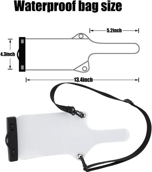 4Pcs Universal Two Way Radio Waterproof Case Bag Portable Walkie Talkie Rainproof Pouch with Adjustable Strap Compatible for Motorola Kenwood Midl...