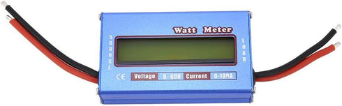 Watt Meter, Digital Power Analyzer with Digital LCD DC 60V 100A Wattmeter for Voltage (V) Current (A) Power (W) (Ah) and Energy (Wh) Measurement...