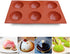homEdge Large 6-Cavity Semi Sphere Silicone Mold, 3 Packs Baking Mold for Making Hot Chocolate Bomb, Cake, Jelly, Dome Mousse...