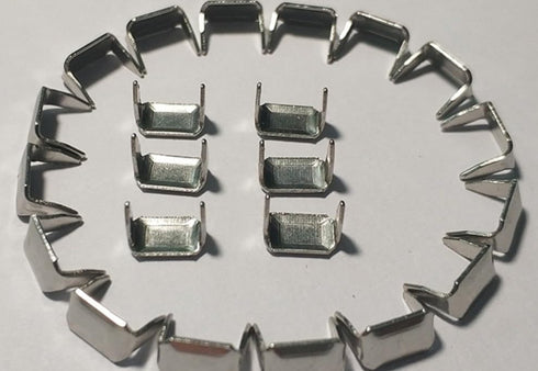 100 Pcs Leather Staples Staple Fasteners Holders Copper for Belt Clip Keeper Leathercraft Zippers Buckles...