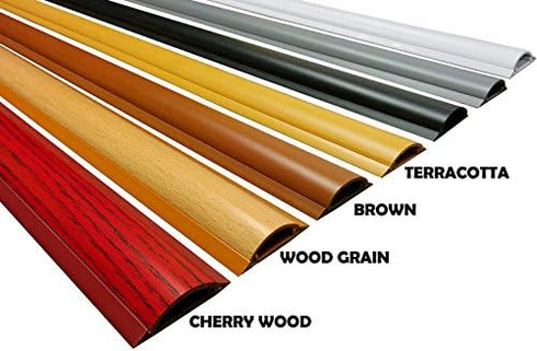 Electriduct Cable Shield Floor Cord Cover CSX-2 PVC Wire Protector 36 Inch - Wood Grain...