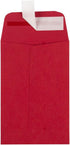 LUXPaper #4 Coin Envelopes | Peel & Press | 3'' x 4 1/2'' | Ruby Red | 80lb. Text | 50 Qty...