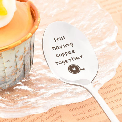Cute Coffee Espresso Spoon Gifts for Best Friend Birthday Gifts for Coffee Lovers Going Moving Away Gift for Girlfriend Anniversary Valentines Day...