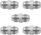 3/8" JIC Male x 1/4" JIC Male Flared Straight Tube Hydraulic Adapter Fitting (5-PACK) | 2403-06-04...