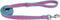 Coastal - Pro Reflective Dog Leash - 6 Foot Dog Leash with D-Ring - Fuschia with Teal - 3/4” x 6’...
