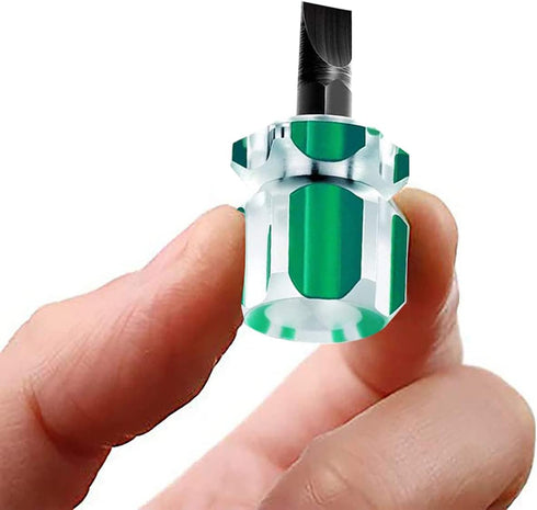 2 Pieces Mini sewing machine screwdriver set,Portable Stubby flat and torx screwdriver kit, Ultra Short Screwdriver Tool for Narrow Spaces...