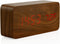OCT17 Wooden Digital Alarm Clock, Multi-Function Smart Alarm Clock, LED Light Alarm Clock with USB Power Supply, Voice Control, Thermometer - Brow...