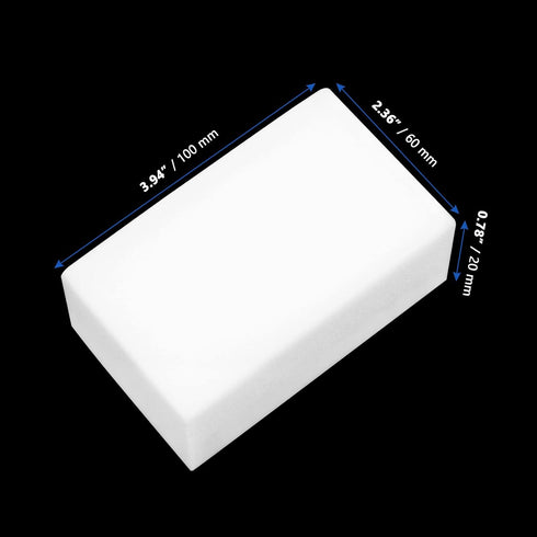 100 Pack White Melamine Foam Sponge Cleaning Pads, Lightweight Non-Scratch Scrub Sponge Scrubber Foam Dish Sponges Eraser for Wall, Furniture, Kit...