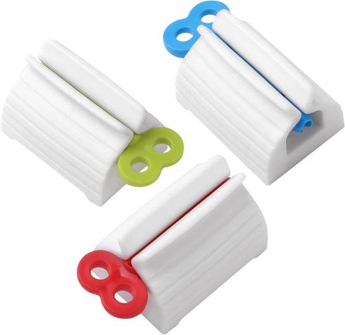 3pcs-Rolling Tube Toothpaste Squeezer Toothpaste Seat Holder Stand for Bathroom Accessories?Mix Color?...