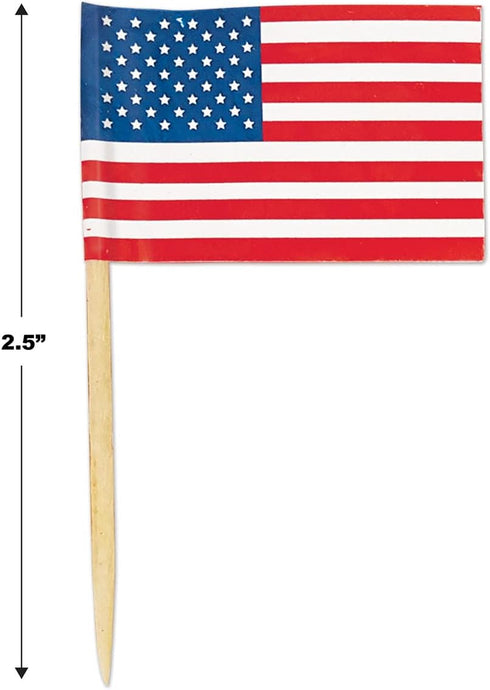 Beistle Packaged U S Flag Picks...