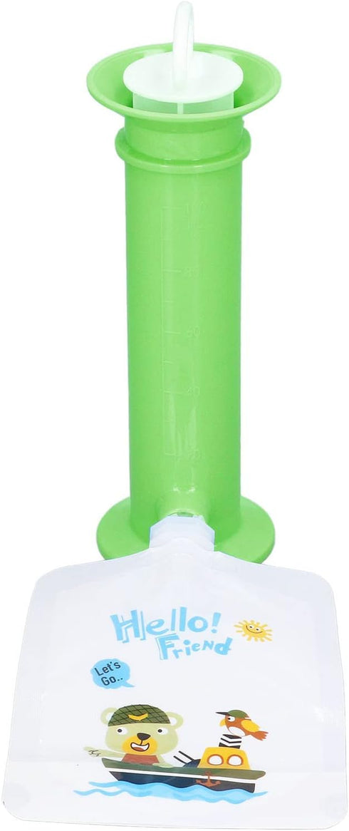 7pcs Set Food Pouch, Maker Reusable Pure Color Pouches Toddler Fruit Squeeze Puree Filler for Kids(Green)...