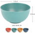 Cereal Bowls Unbreakable 24 OZ, Plastic Bowls Reusable Light Weight Bowl, Microwave and Dishwasher Safe BPA Free Cereal Bowls heat Straw Bowl for ...